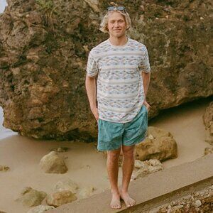 HOWLER BROTHERS Terry Tee Shirt M Lombok Aztec